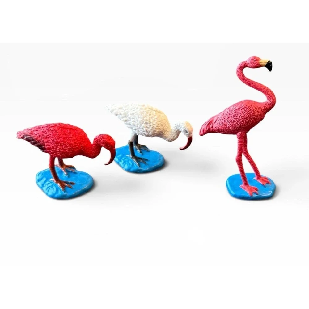 Lot of 12 1998 Safari LLC Vintage Birds Animals Hard Plastic Figures